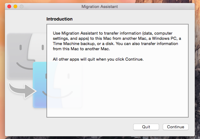 migration assistant for windows 7 mac os x el capitan